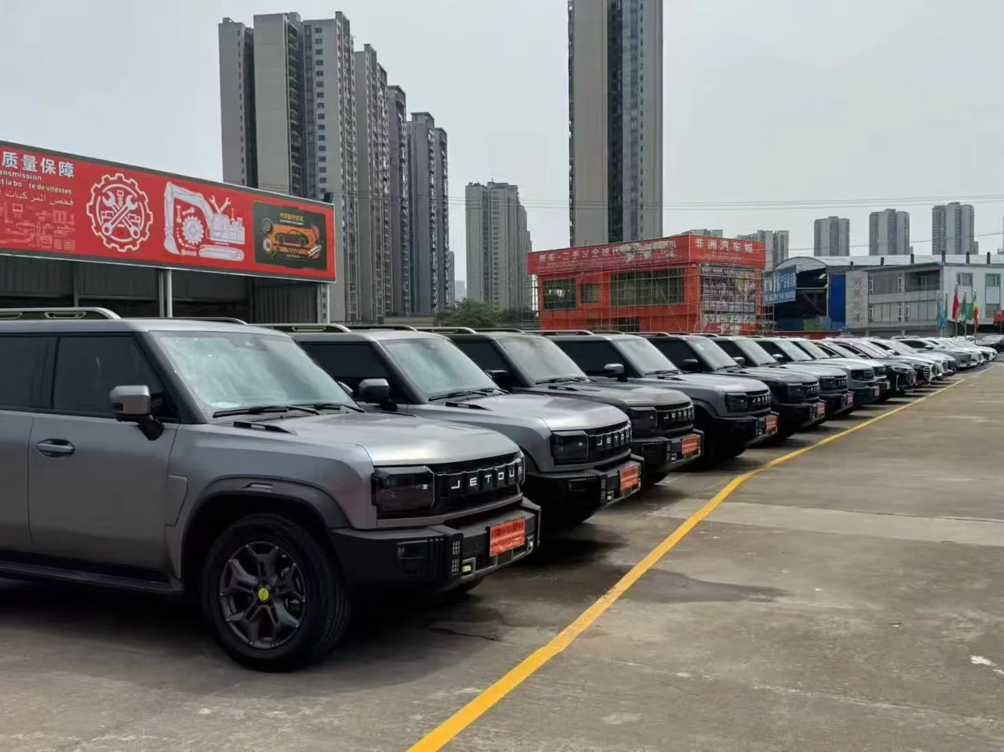 Jiang’s Foshan office and vehicle coordination location